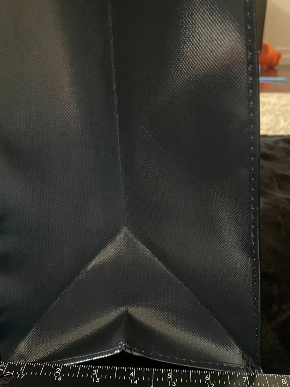 Daiso Japan Great Wave Tote Bag Blue Hokusai Reusable - Picture 4 of 7